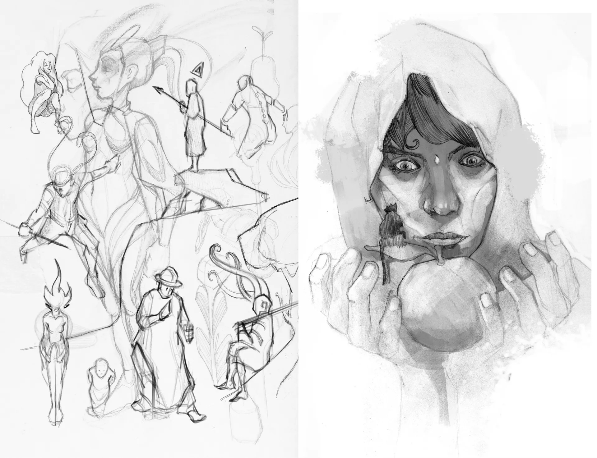 Bocetos de ilustración