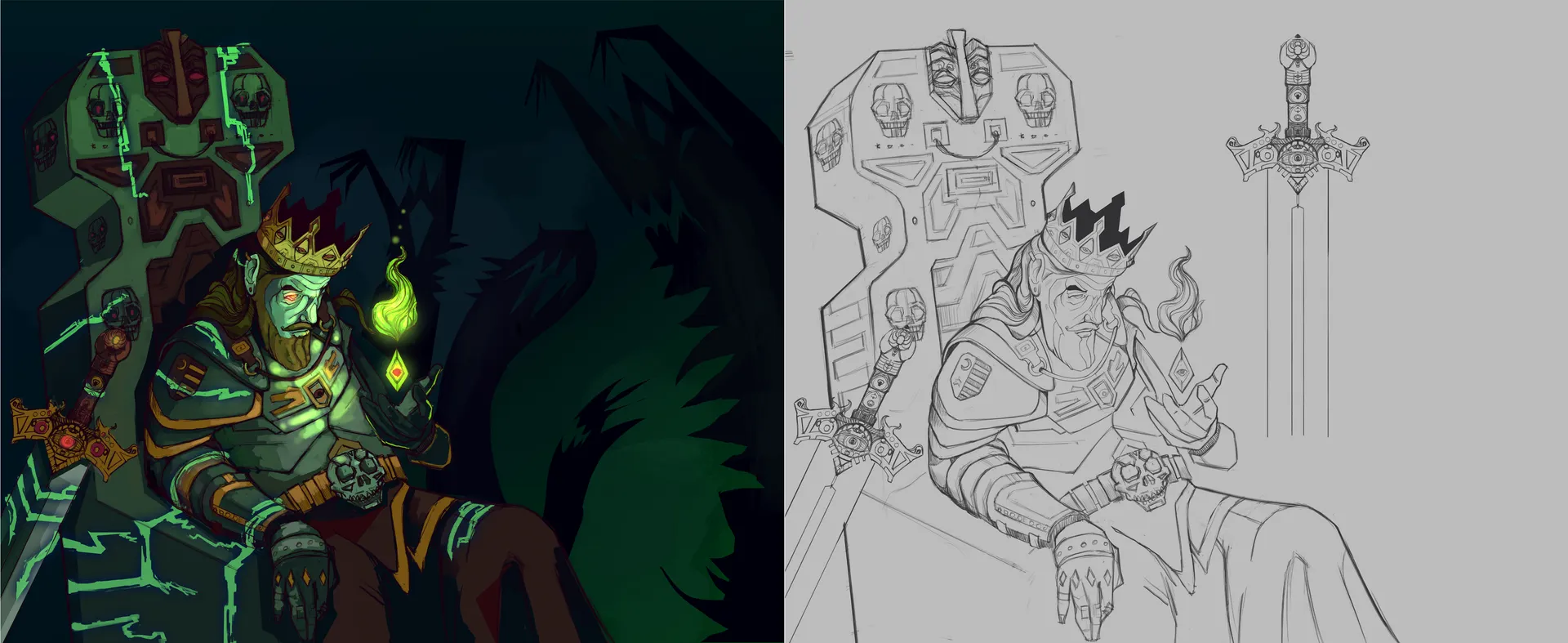 Arte para videos de letras - Demon's Quest Band