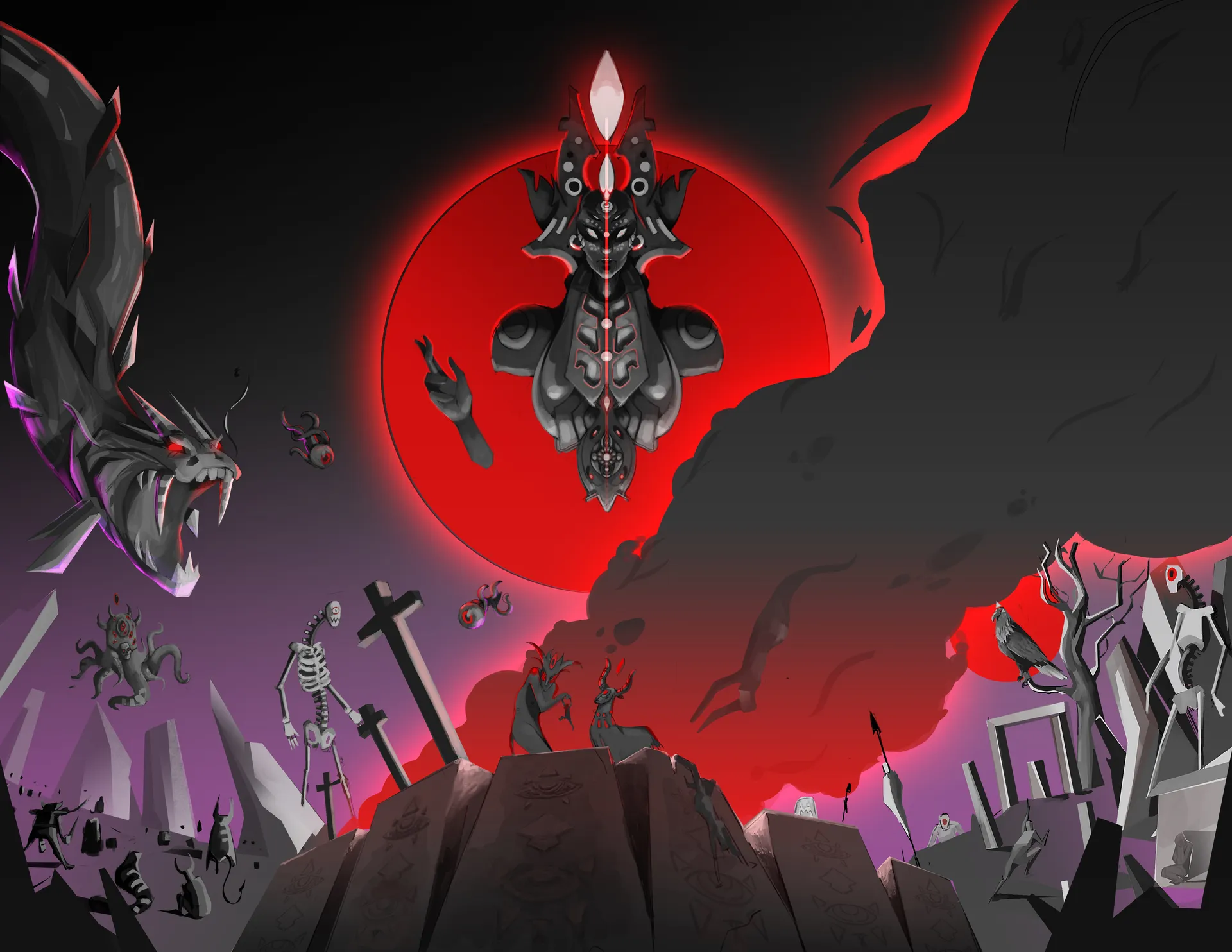 Arte para videos de letras - Demon's Quest Band