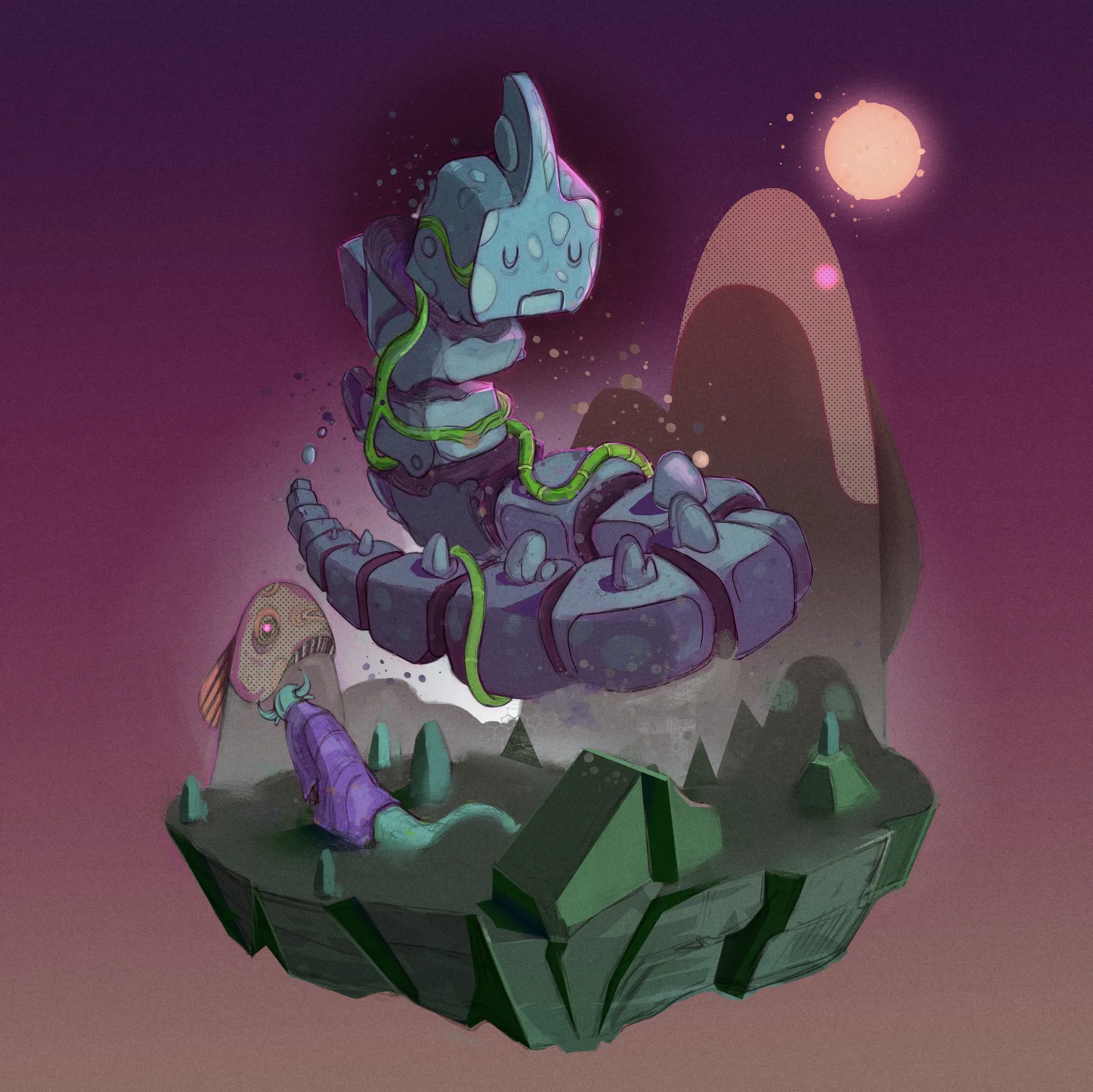 Ilustraciones de arte fantástico