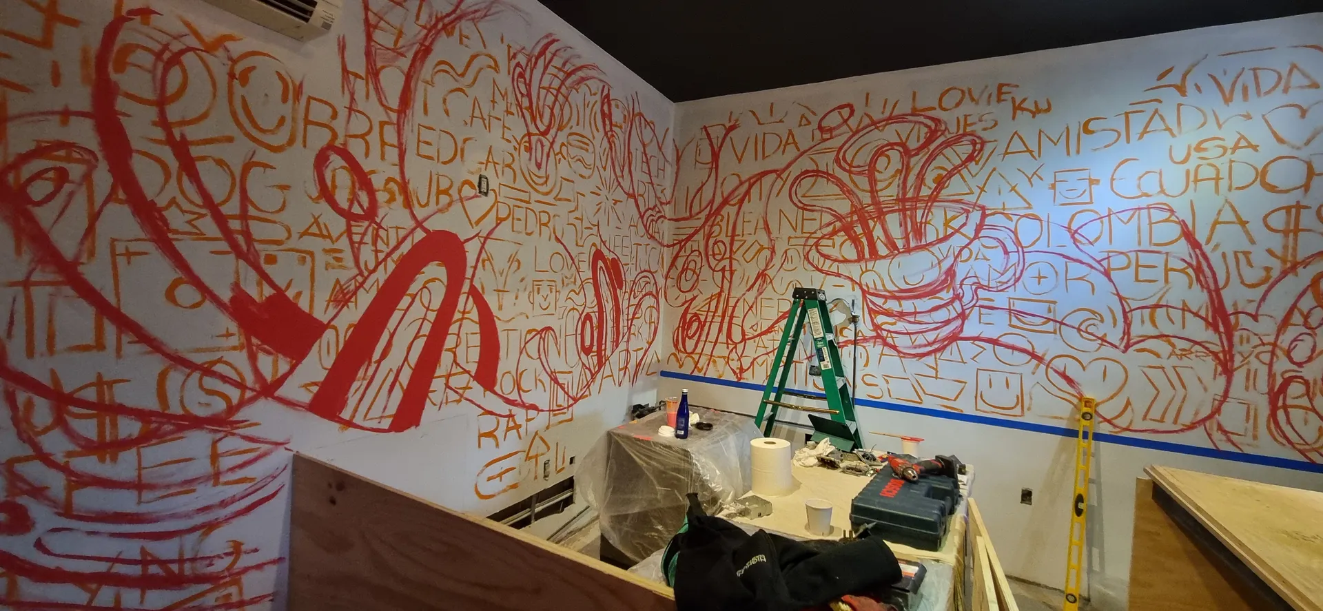 Mural en Perk 93 Café - Nueva York